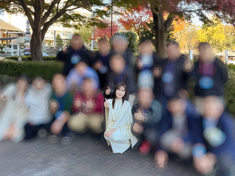 ホテルに到着し、記念写真📸✨