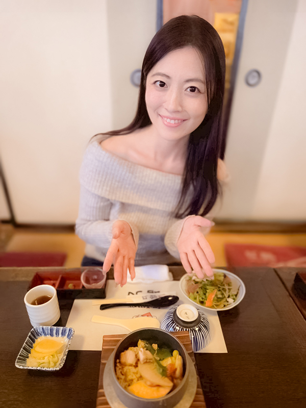 2日目<br>旬のお料理をお客様と一緒に楽しみます♪