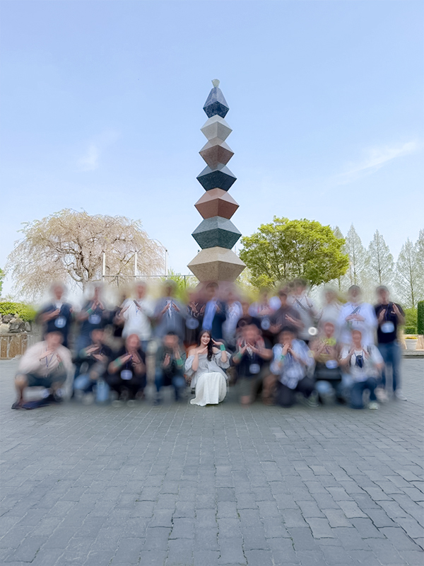 ホテルに到着し、記念写真📸✨